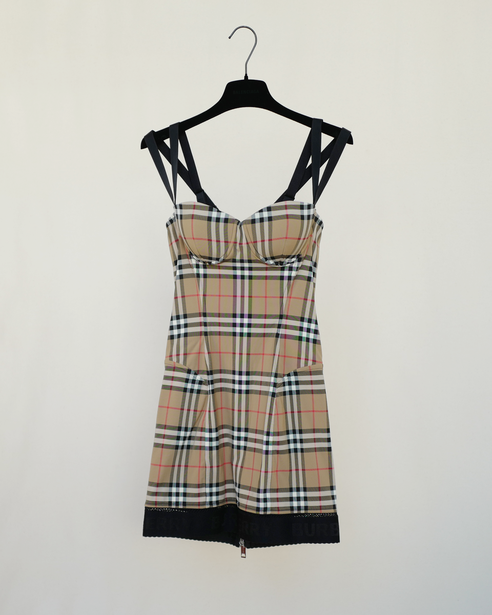 BURBERRY CORSETT BODYCON DRESS Bygone